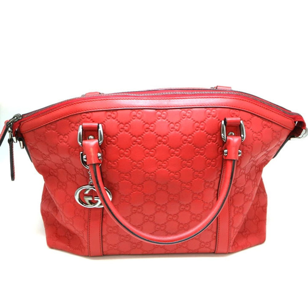 Gucci Shoulder Bag Red Leather Handbag